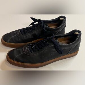 Officine Creative Karma 007 Navy Leather Low Top Sneakers Men’s Size 10/EU 43